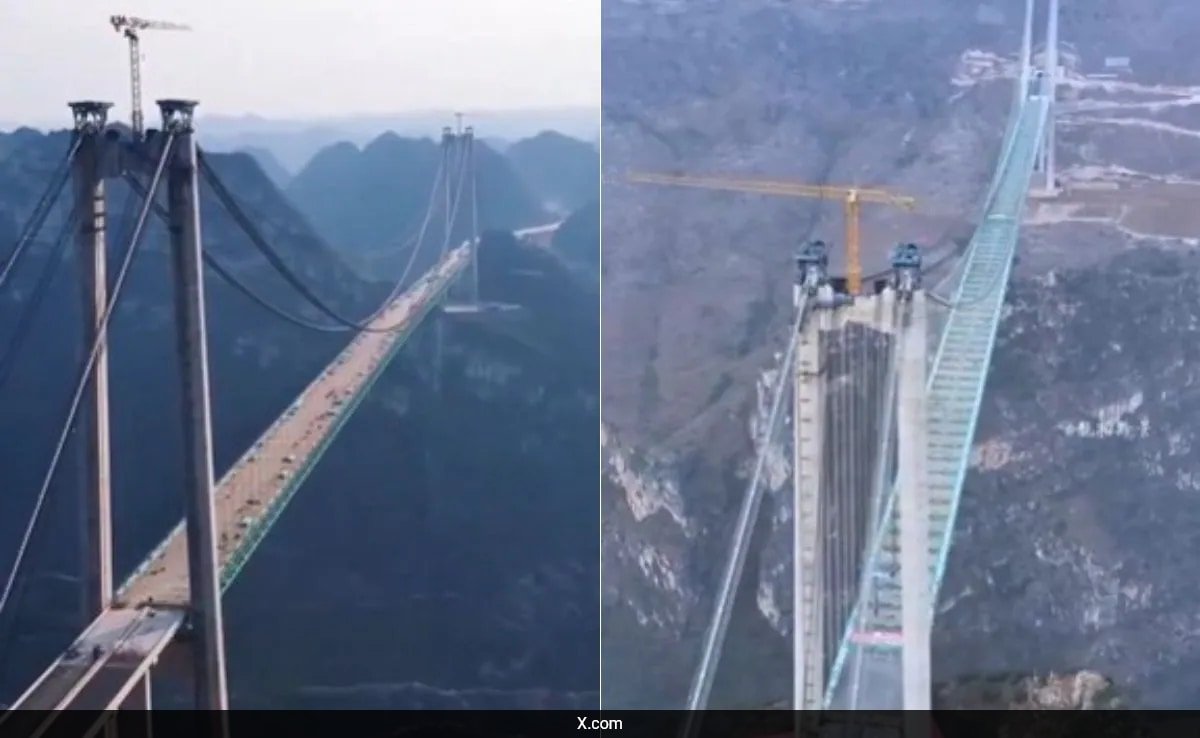 World’s Highest Bridge In China: Cuts Travel Time From 1 Hour To 1 Minute