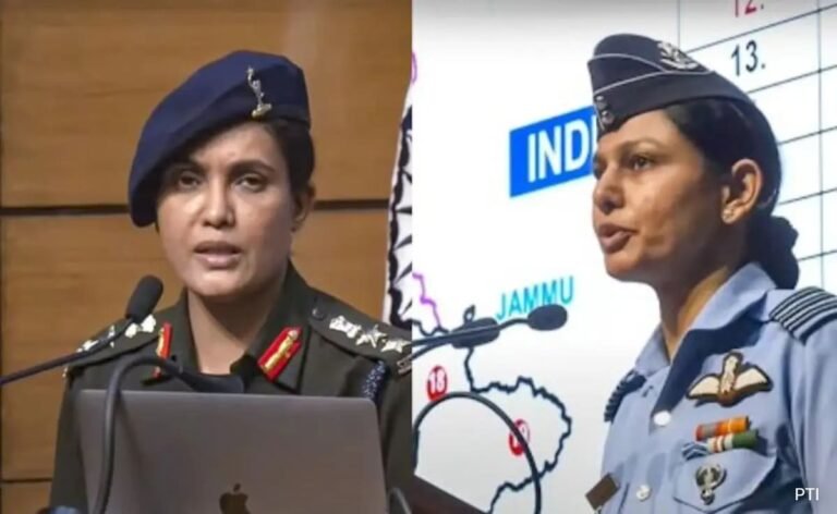 At India's Briefing On Operation Sindoor, 2 Women Officers Take Lead