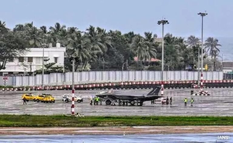 British F-35 Fighter Jet Makes Emergency Landing At Kerala Airport