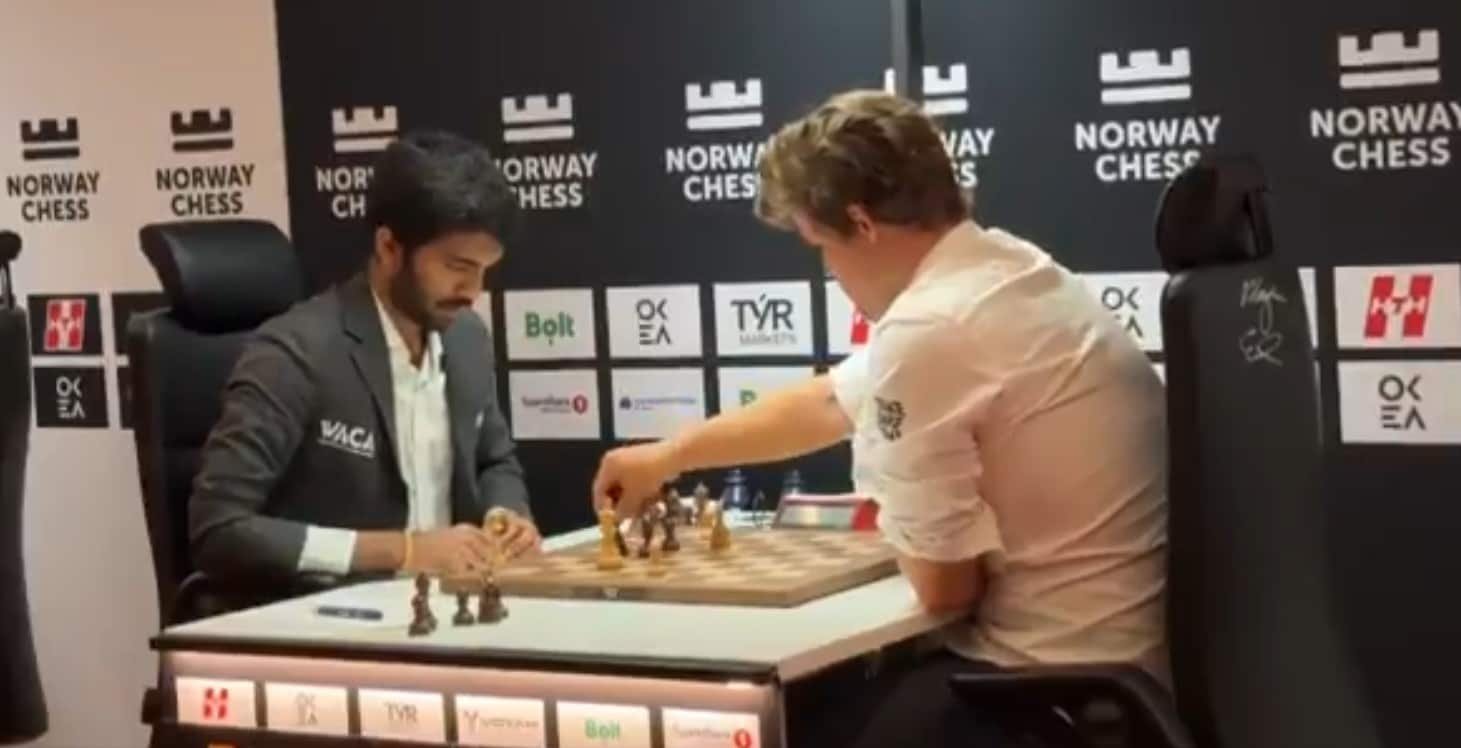 Gukesh Breaks Silence On Carlsen’s Post-Loss Outburst: “Also Banged…”