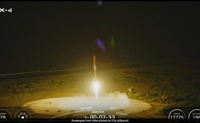 8 Minutes After Sending Shubhanshu Shukla To Space, Falcon 9 Back To Earth