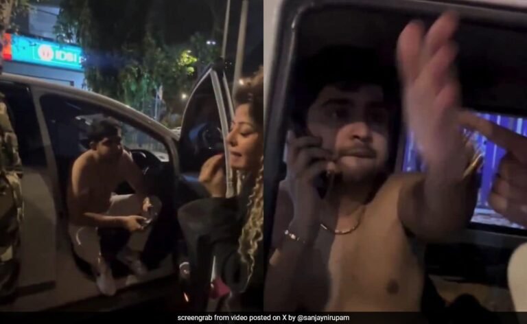 Video: Drunk, Half-Naked Son Of MNS Leader Hurls Abuses At Woman In Mumbai