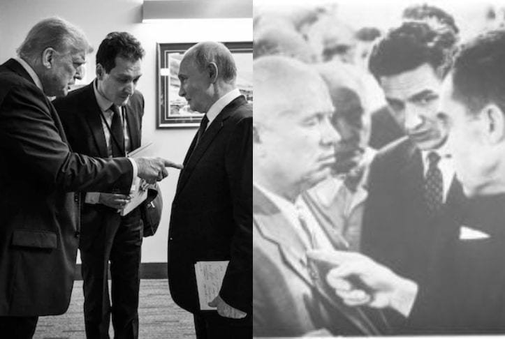 Same Finger-Point 6 Decades Apart: A Trump-Putin, Nixon-Khrushchev Parallel