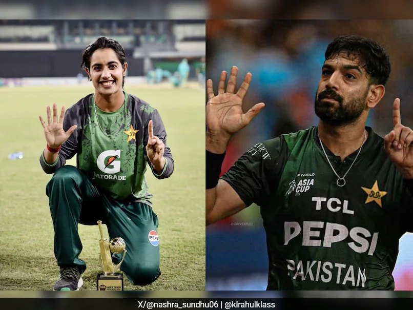 Pak Women's Team Star Copies Haris Rauf's '6' Gesture Against India