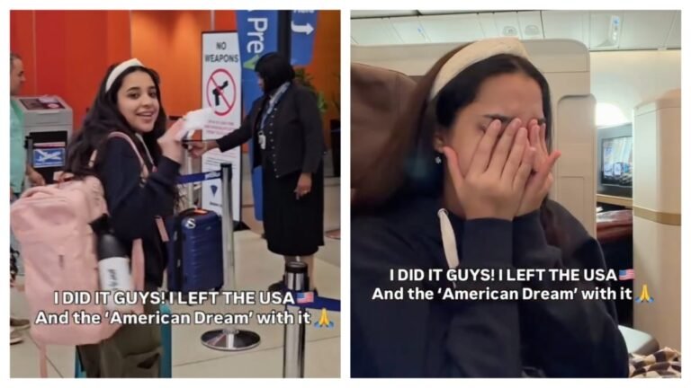 "America, I Love You": Indian Woman Cries As She Leaves US After Losing Job